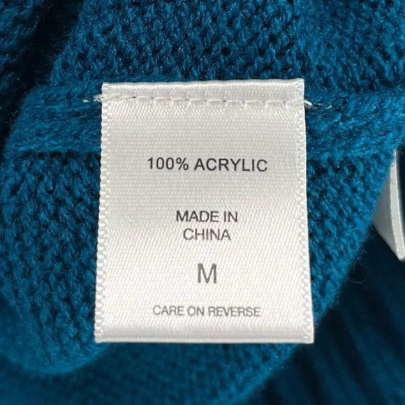 Soho New York & Co. Sweater Womens Sz M Shoulder Snap Long Sleeve Pullover Blue - Picture 8 of 11